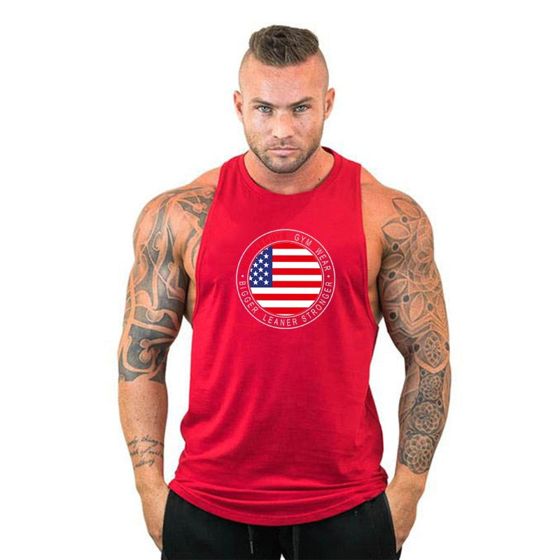 Men's Sleeveless Bodybuilding Tank Top