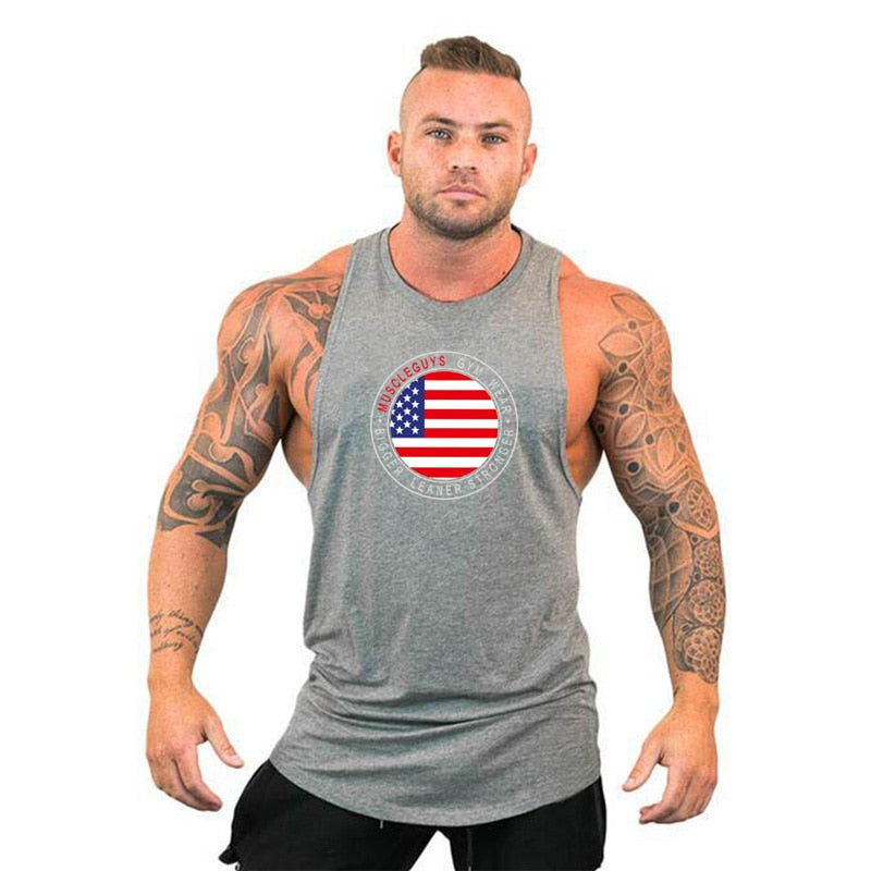 Men's Sleeveless Bodybuilding Tank Top