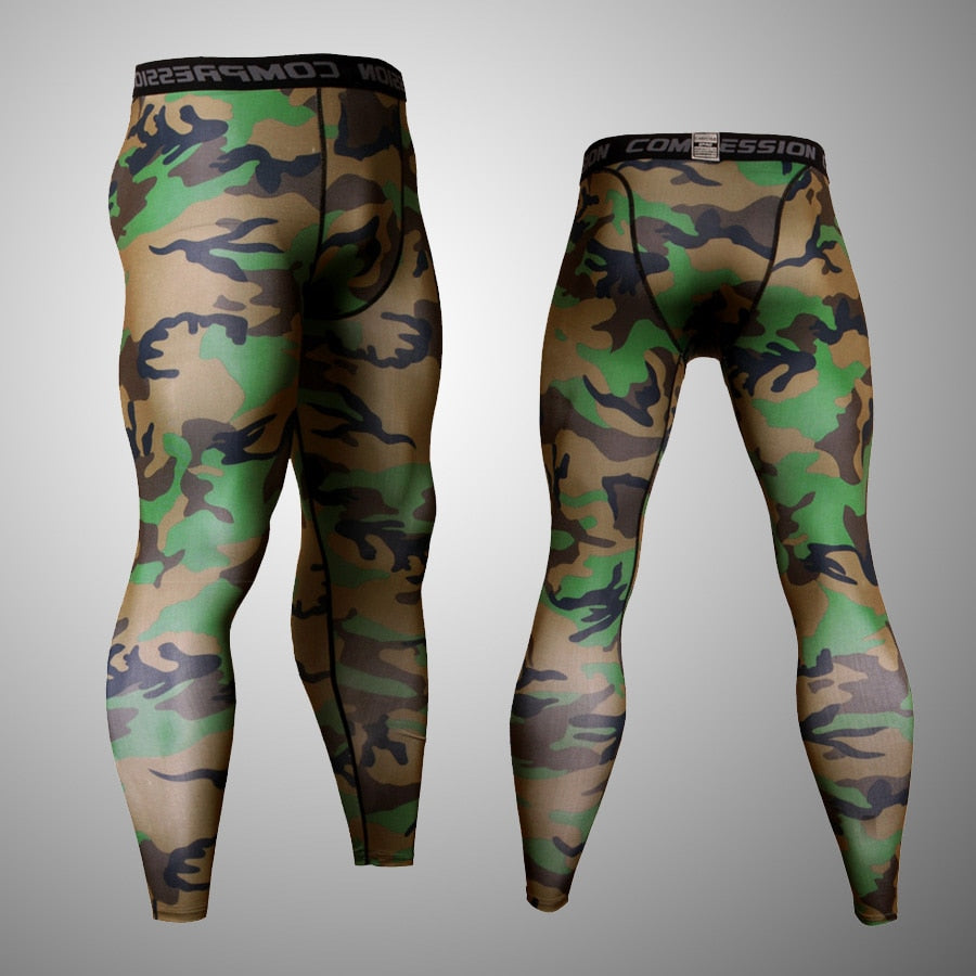 Men's Camouflage Fitness Tracksuit