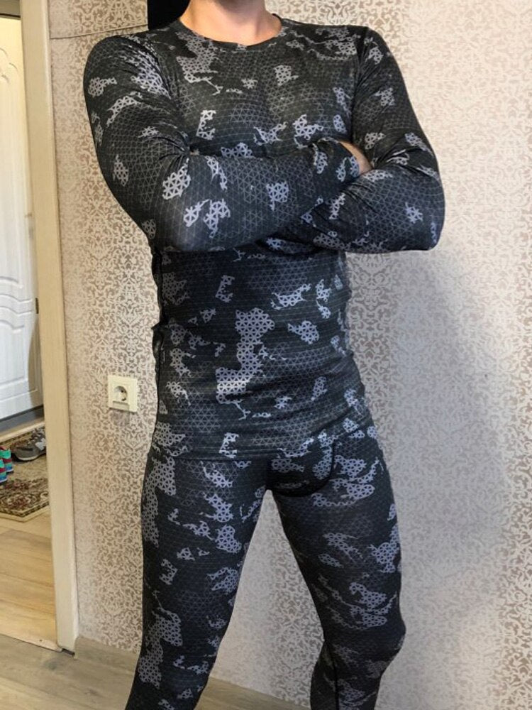 Men's Camouflage Fitness Tracksuit