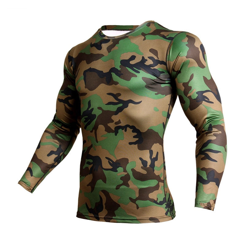 Men's Camouflage Fitness Tracksuit