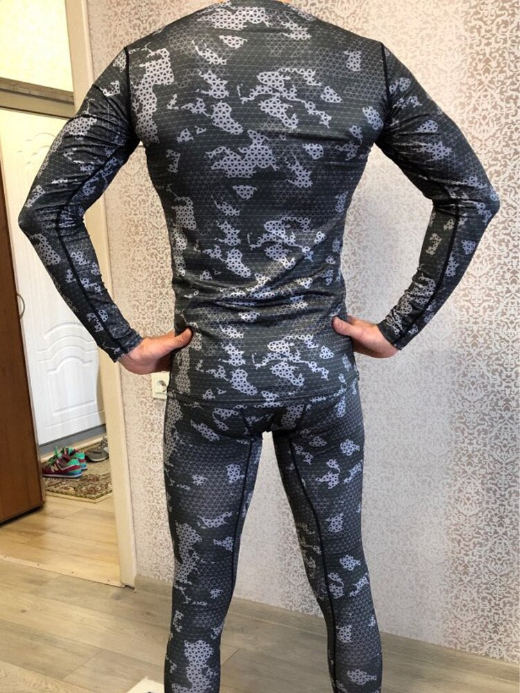 Men's Camouflage Fitness Tracksuit