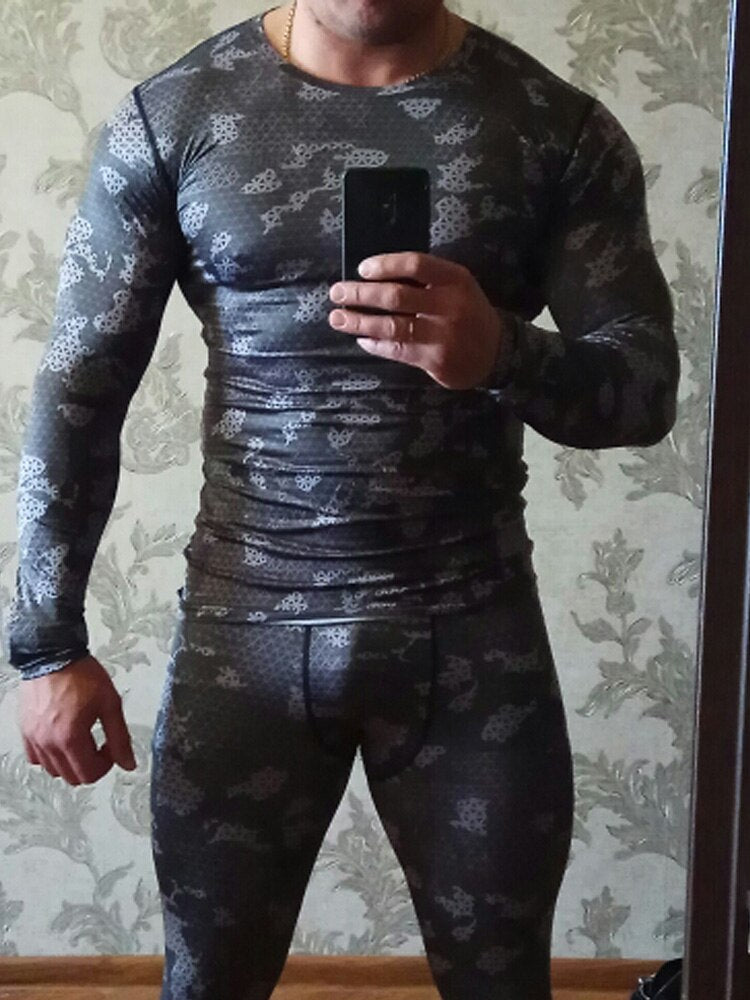 Men's Camouflage Fitness Tracksuit