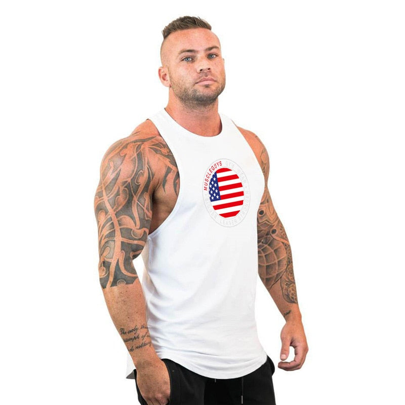Men's Sleeveless Bodybuilding Tank Top