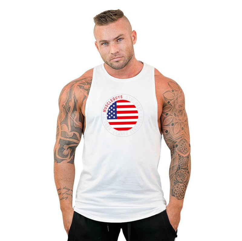 Men's Sleeveless Bodybuilding Tank Top
