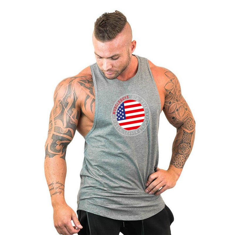 Men's Sleeveless Bodybuilding Tank Top