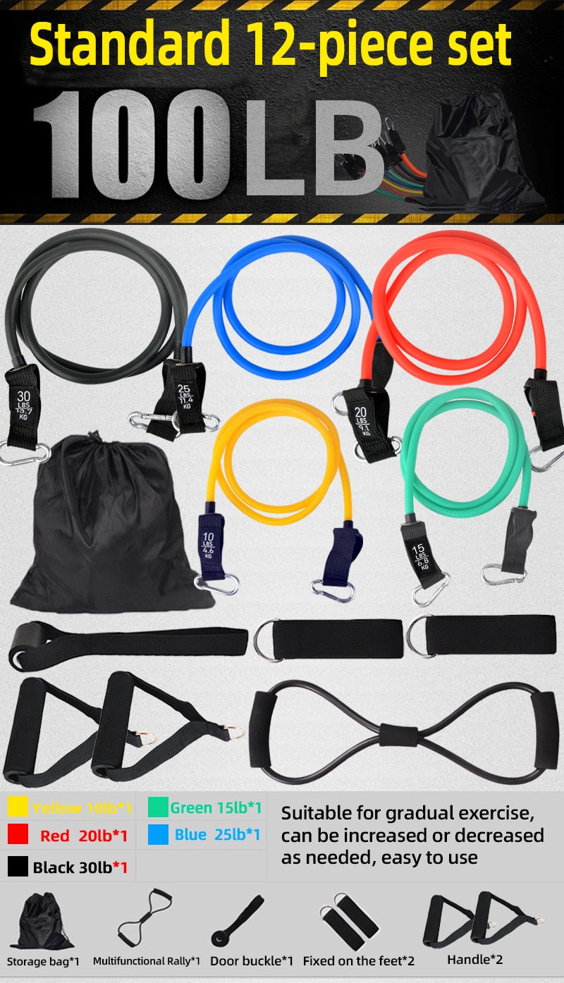 Bodybuilding Resistance Band Set