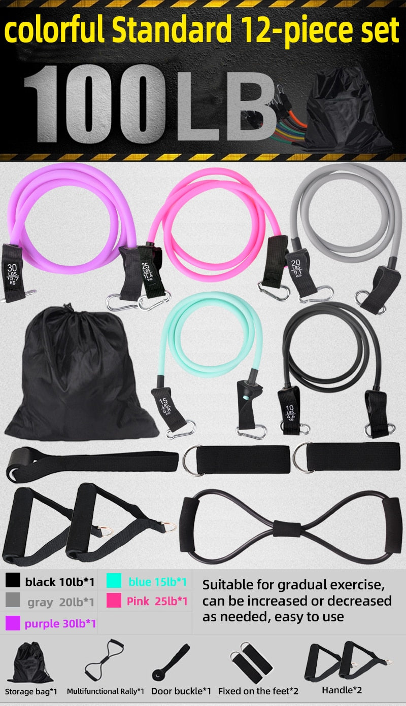 Bodybuilding Resistance Band Set