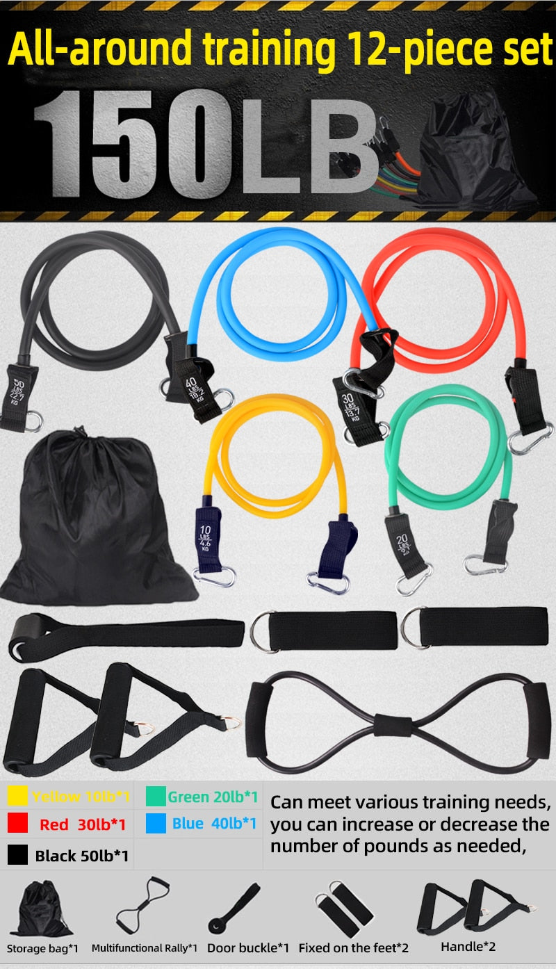 Bodybuilding Resistance Band Set