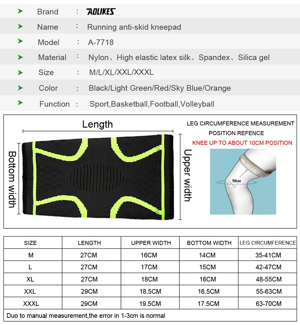 Fitness Compression Knee Support Braces