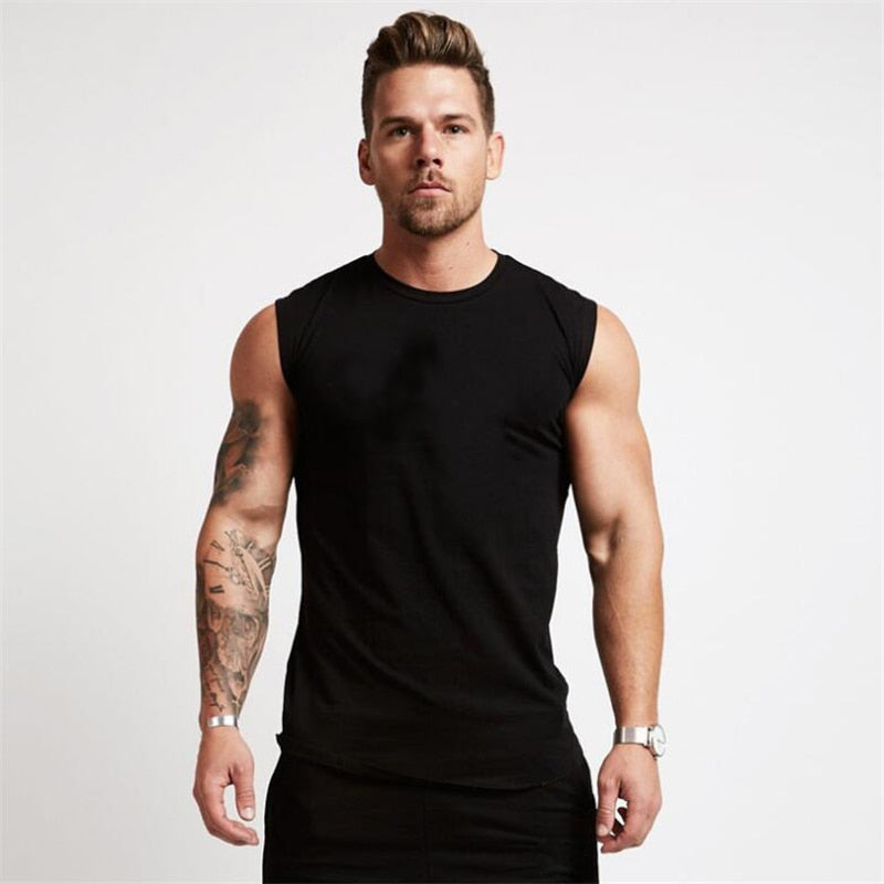 Men's Sleeveless Fitness Tank Top