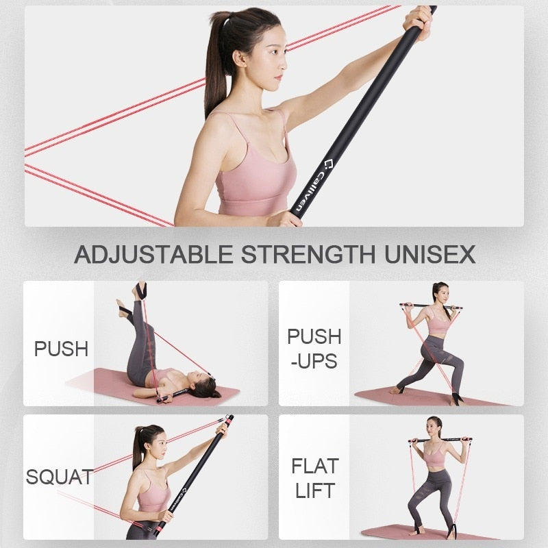 Fitness Resistance Pull Bar Set