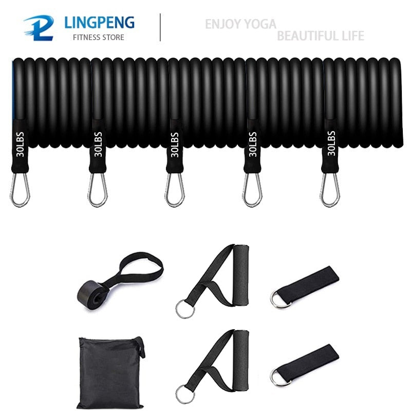 Fitness Resistance Pull Bar Set