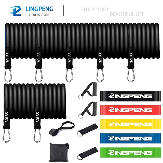 Fitness Resistance Pull Bar Set