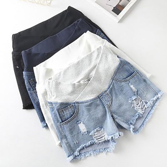 Women Maternity Denim Shorts