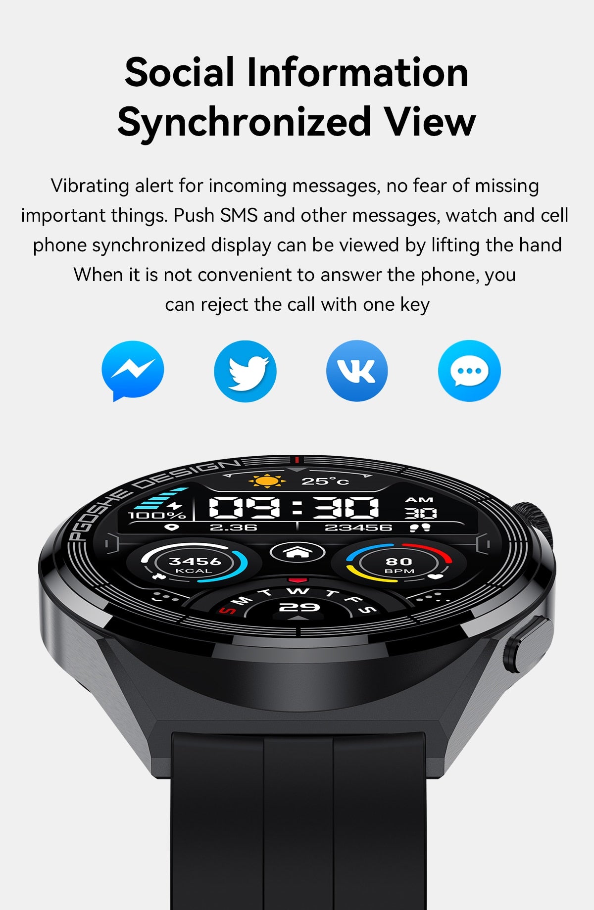 Smart Watch Bluetooth Fitness Tracker