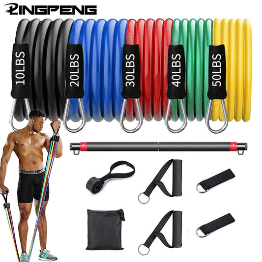 Fitness Resistance Pull Bar Set