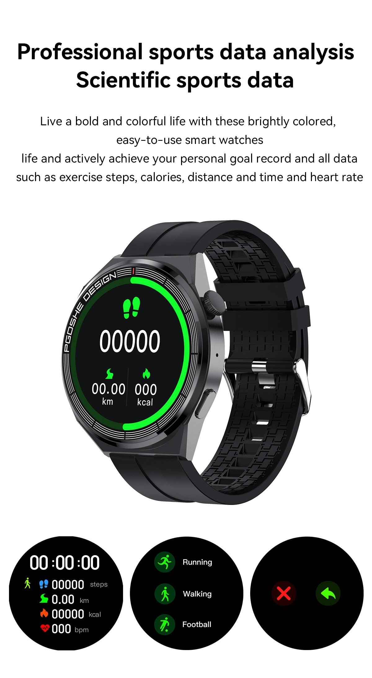 Smart Watch Bluetooth Fitness Tracker