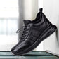 Men's Black Leather Fitness Shoes
