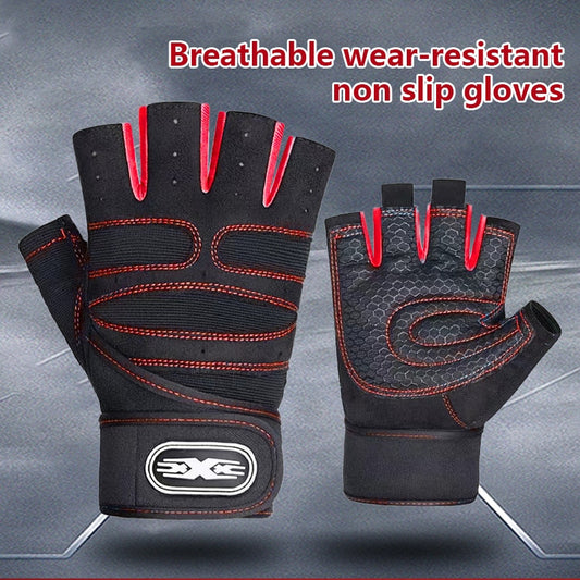 Men Fitness Half Finger Gloves