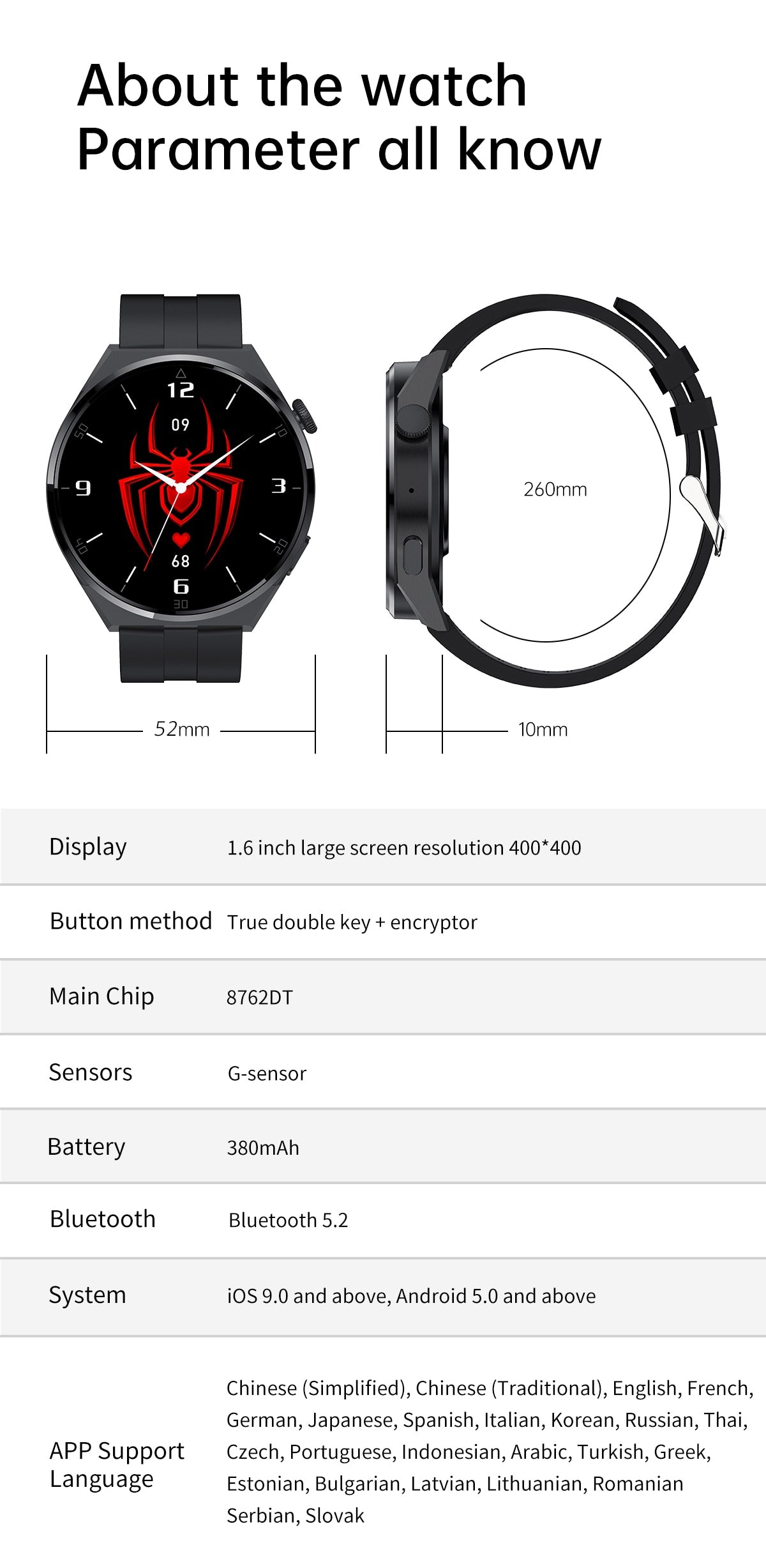 Smart Watch Bluetooth Fitness Tracker