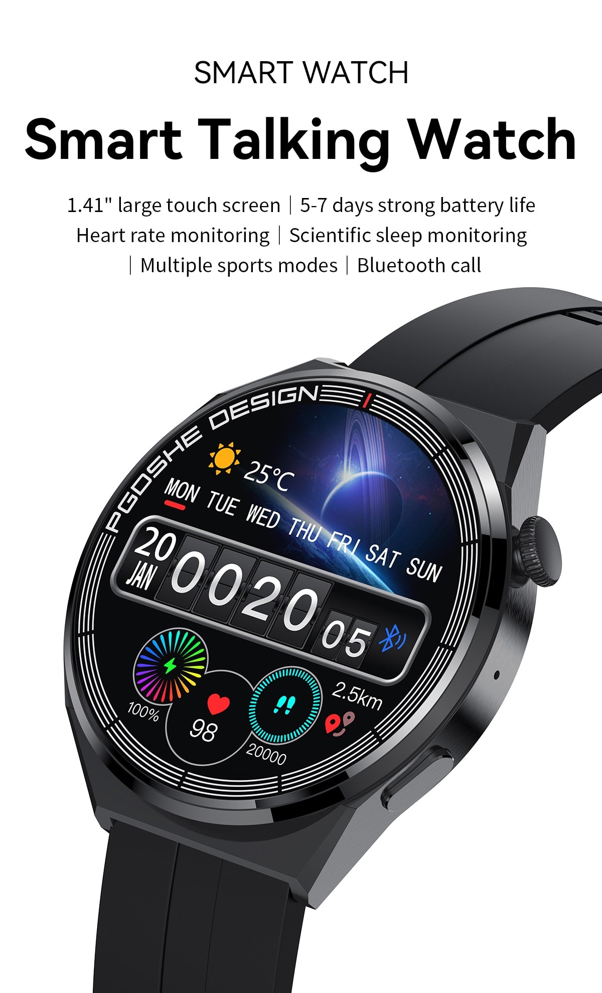 Smart Watch Bluetooth Fitness Tracker