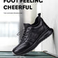 Men's Black Leather Fitness Shoes